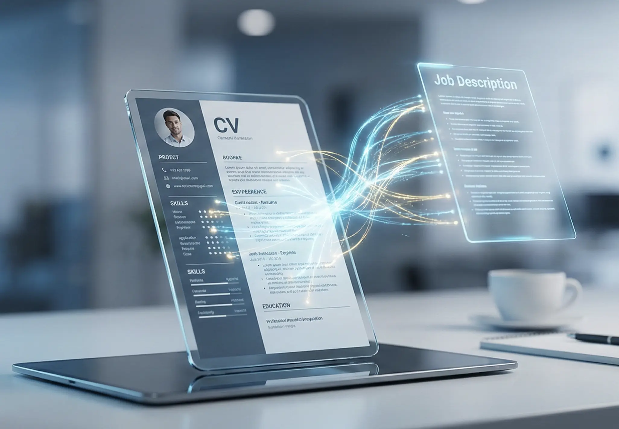 Professional reviewing CV score